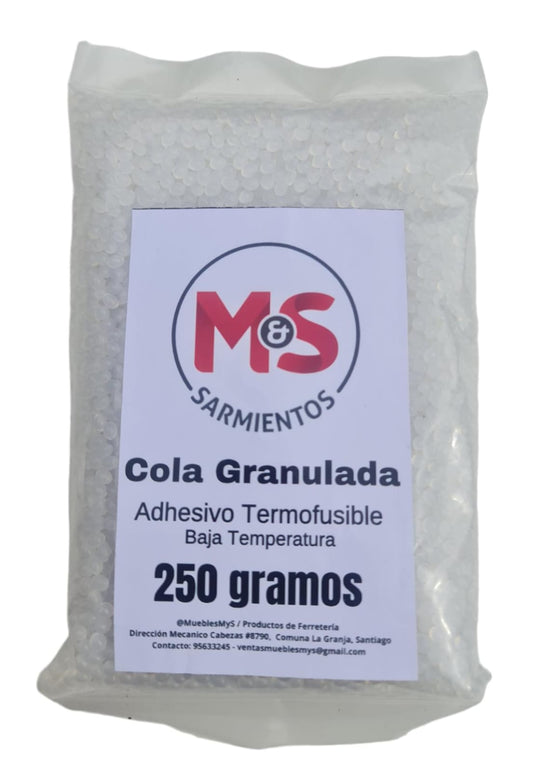 Cola Granulada, Adhesivo Termofusible, Bolsa 250 Gramos