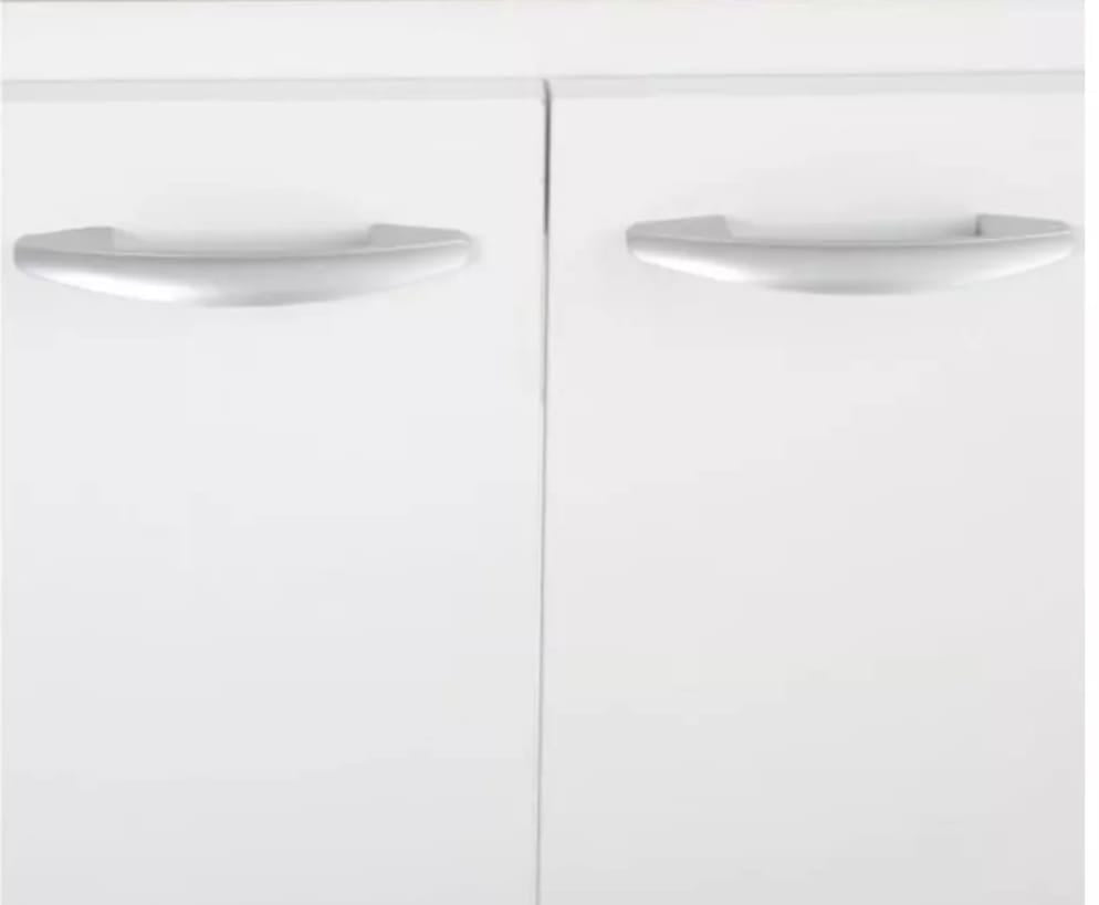 Mueble Base Cocina 80 Cm Simple Blanco