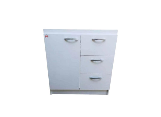 Mueble Base lavaplatos 80 Cm 3 Cajones Derechos