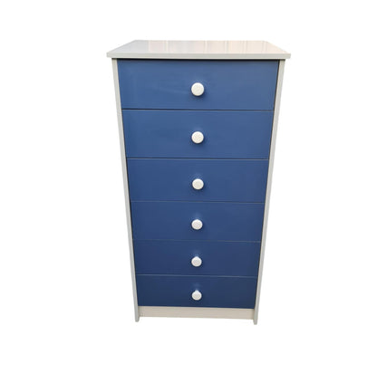 Mueble Cajonera Cómoda Bicolor 6 Cajones.