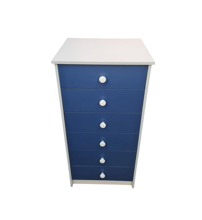 Mueble Cajonera Cómoda Bicolor 6 Cajones.