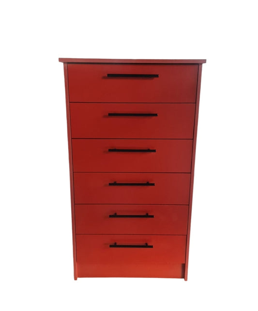 Mueble Cómoda Cajonera Roja.